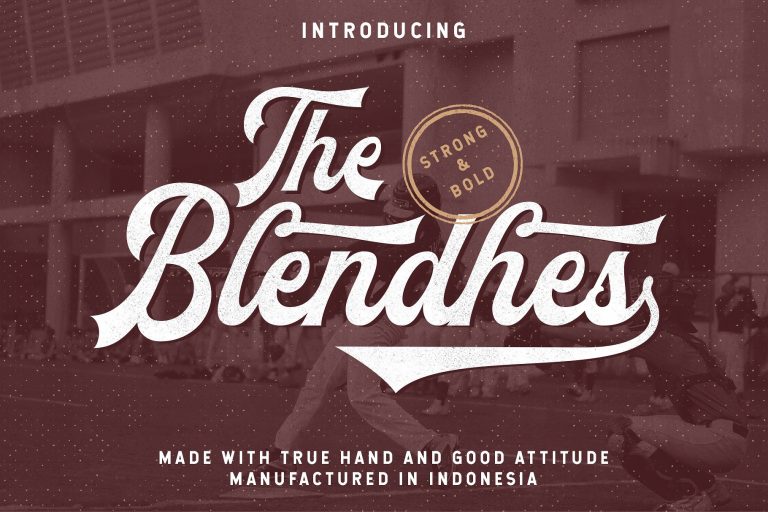 Blendhes设计师logo手写英文字体下载插图