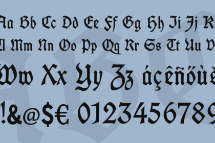 UnifrakturCook个性装饰复古哥特字体免费下载插图