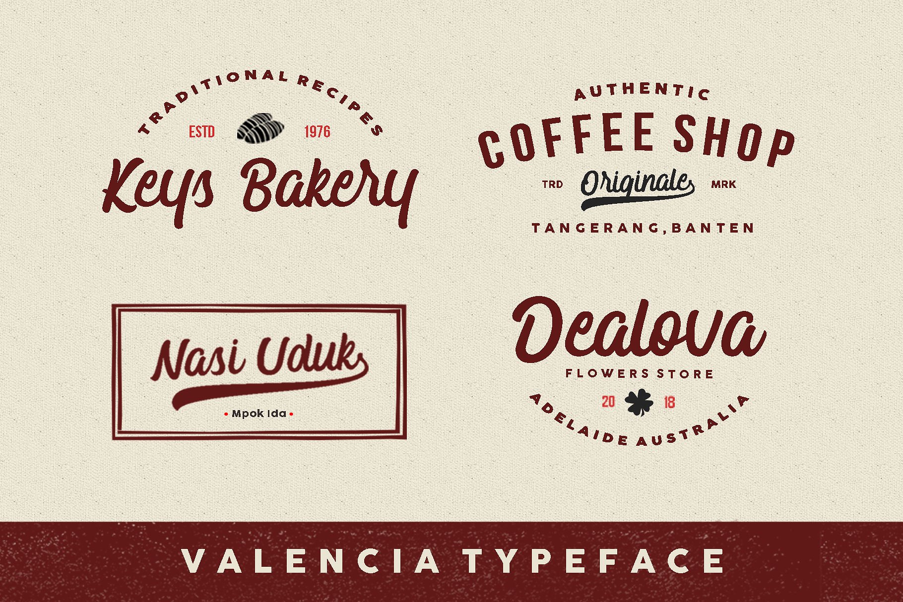Valencia设计师logo手写英文字体下载插图