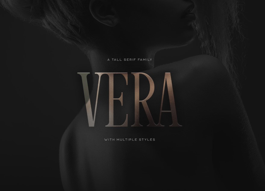 Vera Oblique时尚奢华logo衬线英文字体下载插图