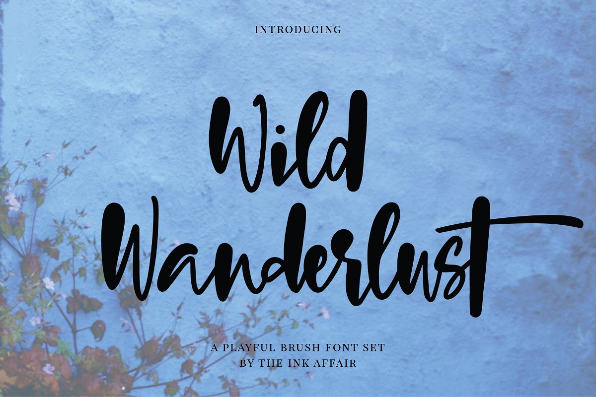 Wild Wanderlust力量手写英文字体下载插图