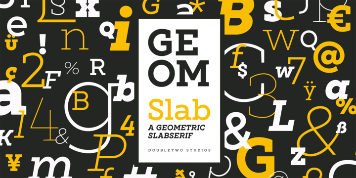 Geom Slab现代包装设计衬线英文字体下载插图