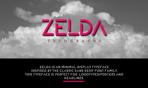ZELDA个性断线无衬线英文字体下载插图